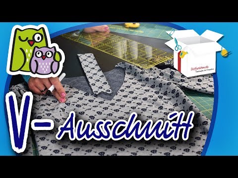 V-AUSSCHNITT | Nählexikon A-Z #22 | Nähschule Anleitung Nähen lernen für Anfänger