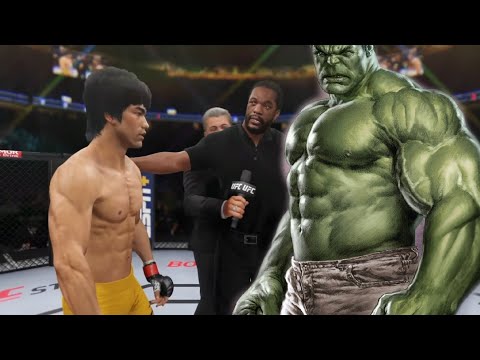 UFC4 Bruce Lee vs Bullish Hulk EA Sports UFC 4