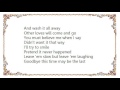 Boz Scaggs - Might Have to Cry Lyrics