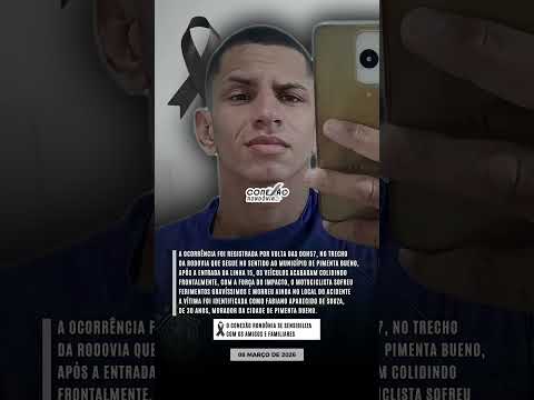 Motociclista de 30 perde a vida em grave acidente na RO-387 em Espigão do Oeste