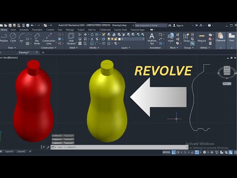 AutoCAD REVOLVE Command Tutorial | 3D Modeling Made Easy!"#autocad #autocadtutorial #cadsoftware