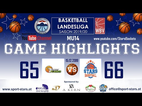 Basket Flames/1 green - BC DSG Gumpendorf - STARS  Sa., 14.12.2019  65:66