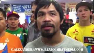 MANNY TALKS BLESSING & COMING FROM NOTHING TO SOMETHING! PACQUIAO MEDIA DAY WORKOUT HIGHLIGHTS!