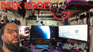 He Built a ROOF on his DESK? Setup Reacts Clip