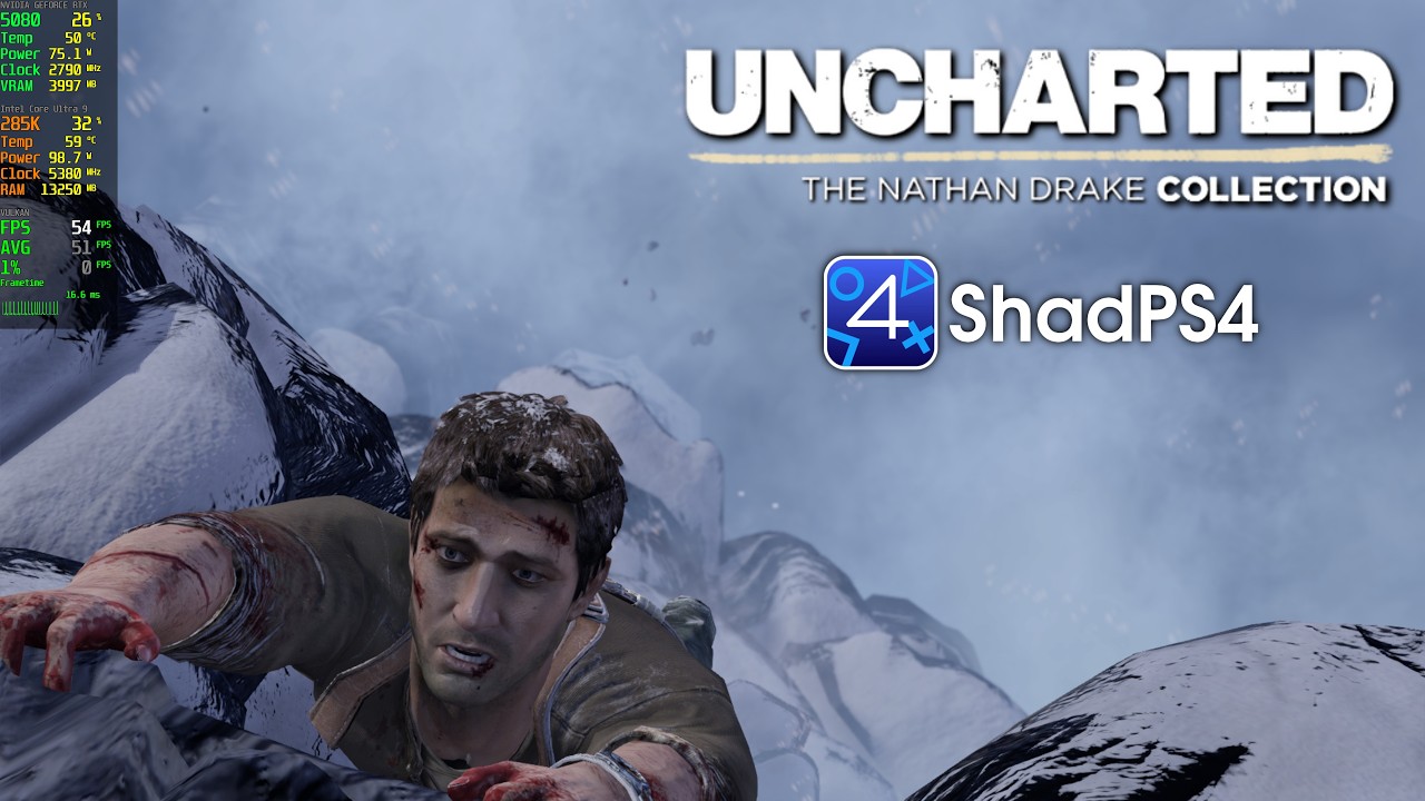 Uncharted 2: The Nathan Drake Collection Gameplay | ShadPS4 0.18.1 WIP PS4 Emulator PC