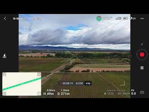 Dji Mini 4pro Hyperlapse mit Kursverriegelung