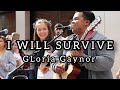 WOW..HOW TO ATTRACT A CROWD IN 5 SECONDS - I Will Survive - Gloria Gaynor | Allie Sherlock & friends