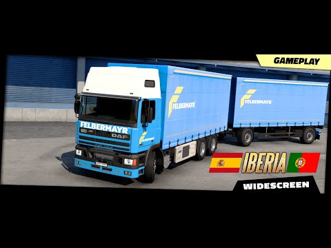 ETS2 v1.40 | DLC "Iberia" (Algeciras) - DAF 95 ATi by XBS Euro Truck Simulator 2 gameplay 2K
