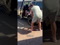 Dad removes huge huntsman spider from daughter's foot