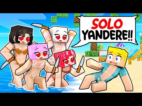 1 MASCHIO In Una SPIAGGIA SOLO YANDERE Su Minecraft!