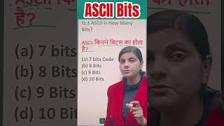ASCII Code & Bits 🔢 |#ccc |#shortsfeed |#cccexam #computerscience #trending #computereducation