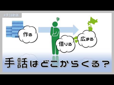 「新しい手話」の日本手話の表し方