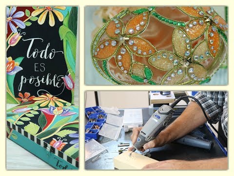 ManosalaObraTv 2018 Programa 23  - Pintura Decorativa - Arte Realeggza - Herramientas Dremel