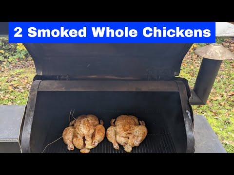Whole Chicken Smoked Recipe x 2, Green Mountain Grills DB
