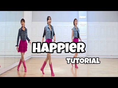 Happier - Line Dance (Tutorial)