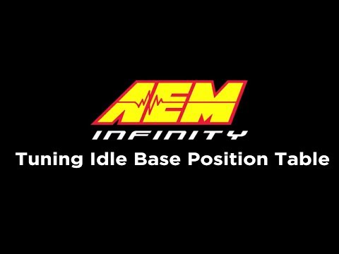 Tuning Your Idle Base Position Table (Infinity Tutorials Part 1 of 3)