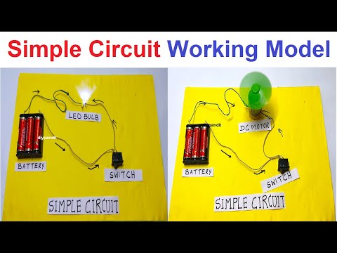 simple circuit working model school project for science exhibition DIY howtofunda