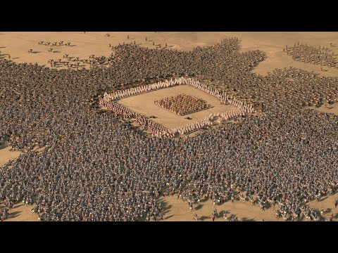 600 PHALANX SPARTANS vs 9.600 ROYAL CATAPHRACTS - Total War ROME 2