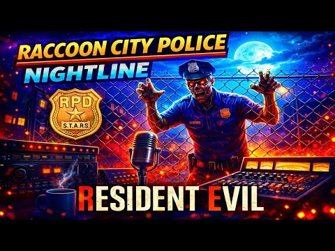 Resident Evil 2 Raccoon City Radio | Police Dispatch Nightline | 2 Hr Horror Ambience | Sleep, Focus