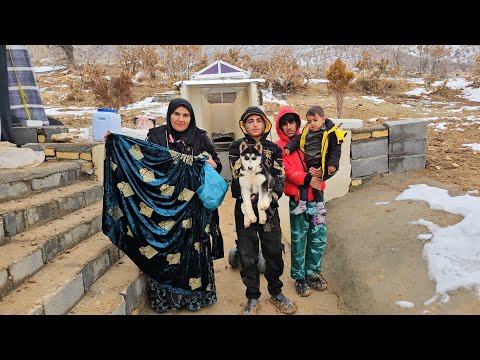 „Maryams Winter in den Bergen: Gemütliche Mahlzeiten, warme Höhle und familiäre Widerstandsfähigkeit
