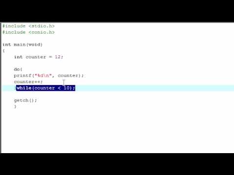 C Programming Tutorial - 9 - Do While Loops