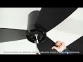 Lucci air - LED Dimmable ceiling fan FLUSSO + remote control