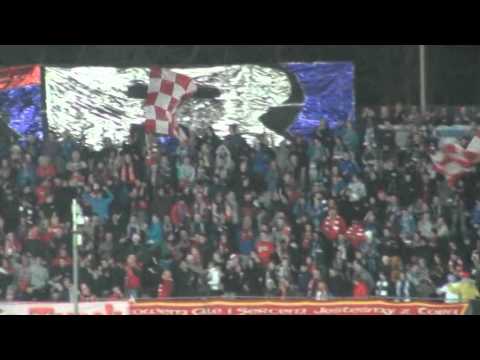 Doping kibiców na meczu Ruch Chorzów - Widzew Łódź