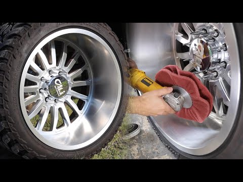 REFINISHING Aluminum Wheels from Polished to Brushed Finish - LOOKS AMAZING!