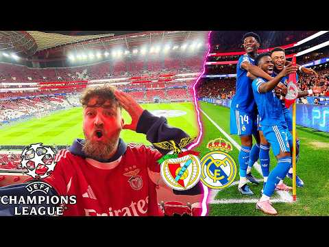 Benfica vs. Real Madrid - UCL Stadionvlog 🔥 | FAST SPIELABBRUCH NACH VINI TRAUMTOR 🚨 | ViscaBarca