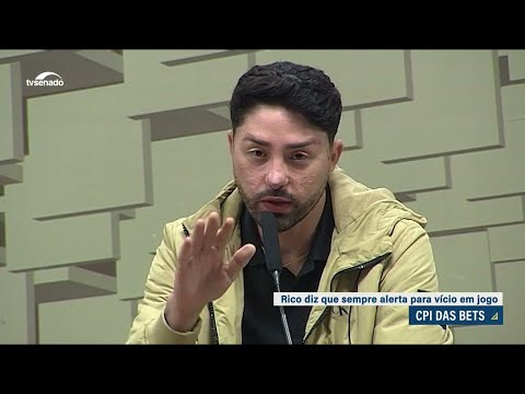 CPI das Bets: influencer Rico Melquiades nega irregularidades