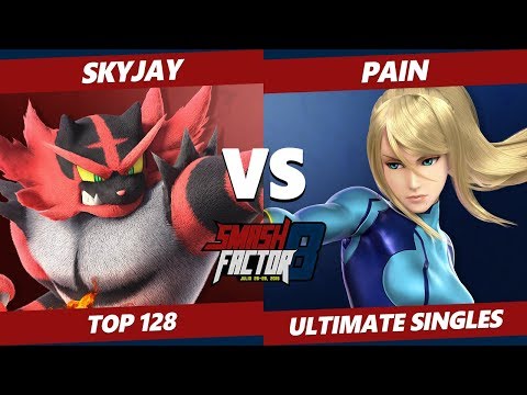SF8 SSBU - Pain (ZSS) Vs. Skyjay (Incineroar) Smash Ultimate Tournament Top 128
