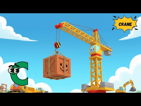 🌈 ABC Construction Vehicles Song | Trucks, Cranes & Fun! | Energypac Kids TV