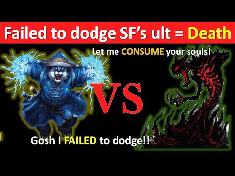 Storm Spirit vs Shadow Fiend  (Failed to dodge SF's ult = Death)