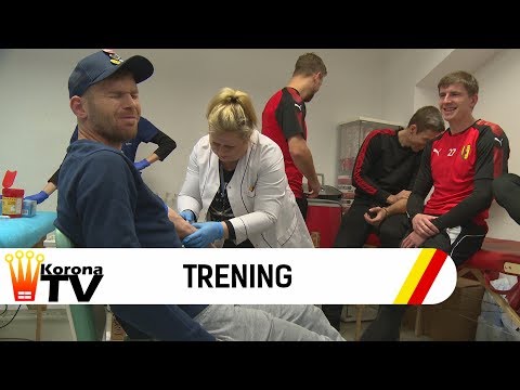 Badania krwi i testy wytrzymałościowe Korony Kielce po powrocie z Turcji (31.01.2018 r.)