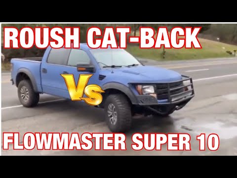 Ford Raptor SVT 6,2 l: ROUSH EXHAUST gegen FLOWMASTER SUPER 10!