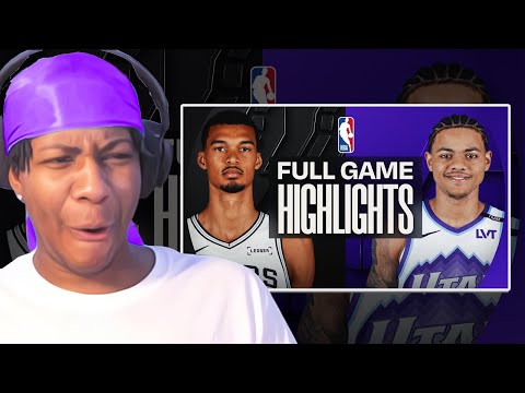 Lvgit Reacts To SPURS at JAZZ | FULL GAME HIGHLIGHTS | January 22, 2026