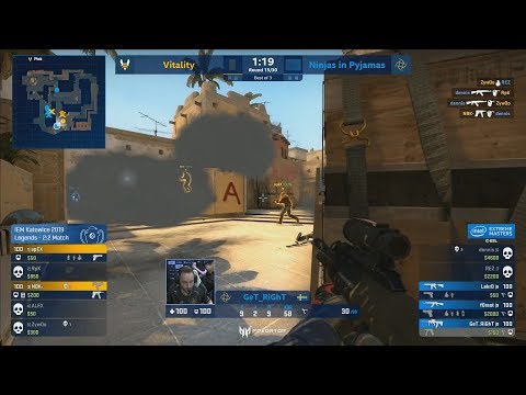 GeT_RiGhT IS BACK!! - NiP vs Vitality - IEM Katowice Major 2019 - CS:GO