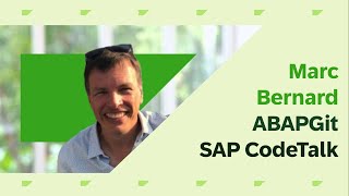 SAP CodeTalk with Marc Bernard