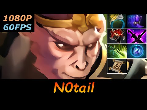 Dota 2 N0tail Monkey King Pro Top MMR 21/1/8 Ranked Full Gameplay
