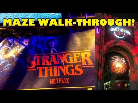 Stranger Things Maze POV Walkthrough Halloween Horror Nights 2018 Universal Studios Orlando 4K
