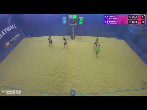 17:30 A. Zabuha / O. Kryvoshap - D. Korobkov / O. Polishchuk 23.03.2023 | Winners Beach Volleyball