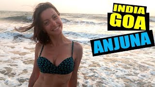 ГОА АНДЖУНА - Пляж и Дневной базар / Anjuna Beach, Flea Market - Goa India