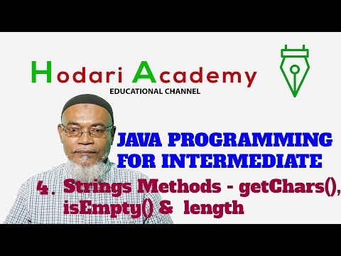 Java Programming For Intermediate 4 String Methods Getchars Isempty And Length