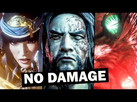 Nioh 2 Darkness in the Capital DLC - All Boss Fights (No Damage)