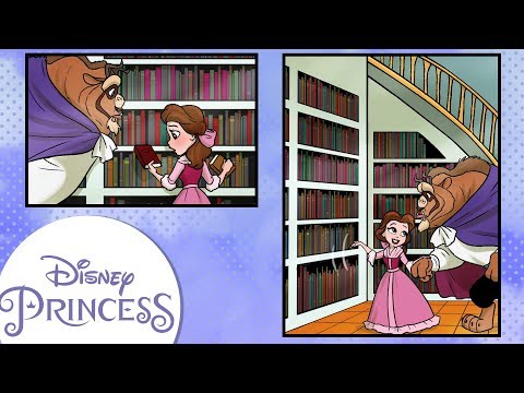 Disney Comics In Motion | Disney Princess | Belle Beauty & The Books