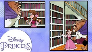 Disney Comics In Motion | Disney Princess | Belle “Beauty &amp; The Books”