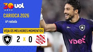 BOTAFOGO VENCE BANGU EM JOGO MARCADO POR PROTESTOS DA TORCIDA; VEJA OS MELHORES MOMENTOS