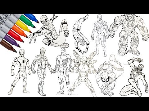 Spider-Man, Iron-Man, Power Ranger, Hulkbuster, 200+ Videos | SAILANY Coloring Kids
