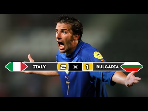 italy 🇮🇹 × 🇧🇬 Bulgaria | 2 × 1 | HIGHLIGHTS | All Goals | Euro 2004