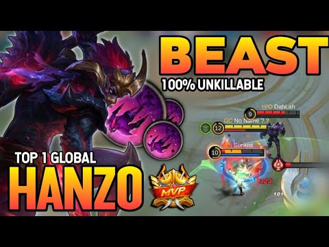 HANZO BEST BUILD 2021 | TOP 1 GLOBAL HANZO GAMEPLAY | MOBILE LEGENDS✓